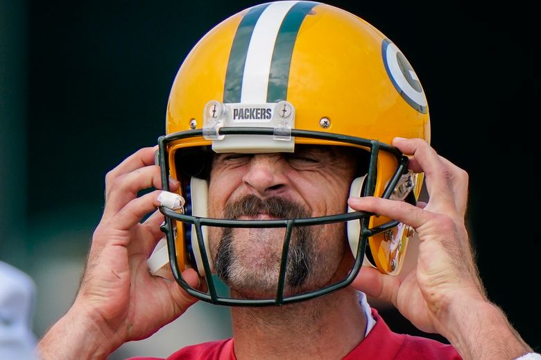 Photos: Green Bay Packers' Aaron Rodgers at 2021 training camp