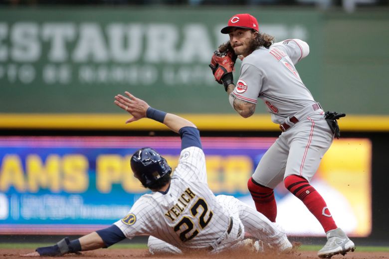 Brewers' shutout Reds 1-0 on strong pitching by Wade Miley and three  relievers