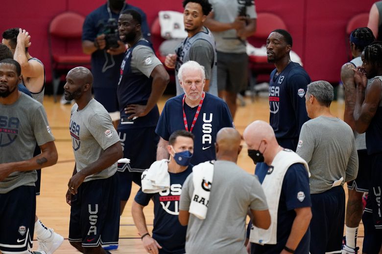 Camp Pop: US basketball team opens Olympic practice in Vegas | The Seattle  Times
