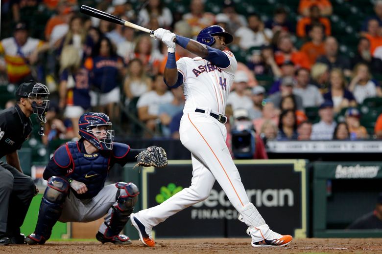 Alvarez ends slump with 2-run HR as Astros beat Indians 4-3 | The Seattle  Times