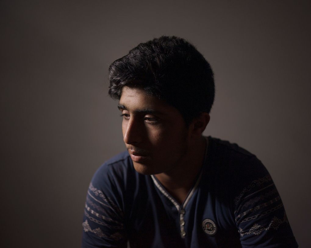 Abdullah Srour, 16, poses for a portrait in his house in Beit Lahia, northern Gaza Strip, Saturday, June 19, 2021. For years, Abdullah lived in a state of constant fear. He’s survived four wars in Gaza, and with each war he grows more afraid, more insular. “After this war,” says his mother, “he’s regressed to a child of 5 years old.” (AP Photo/Felipe Dana)