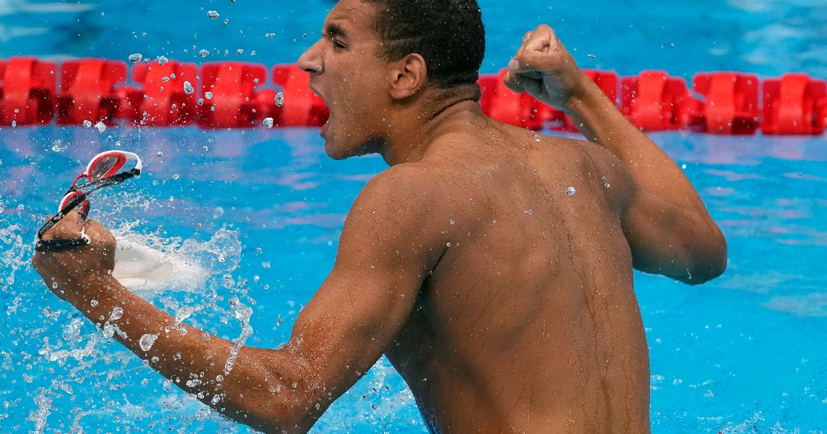 Tunisian Teen Wins Surprise Olympic Swimming Gold The Seattle Times