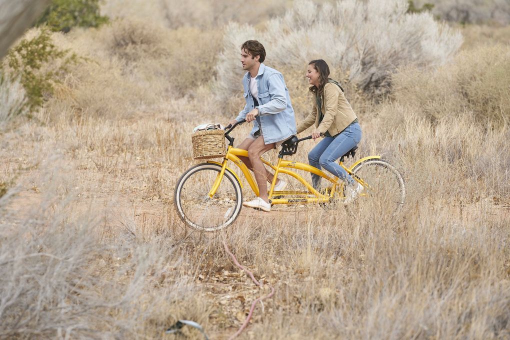 Greg Grippo and Katie Thurston in happier times before things got DRAMATIC on Monday night’s episode of “The Bachelorette.” (Craig Sjodin / ABC)