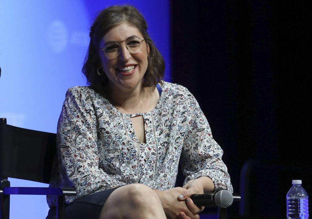 Mayim Bialik, shown here in a 2019 photo, got lots of positive reviews for her stint guest hosting “Jeopardy!” (Mark Von Holden / Invision / The Associated Press)