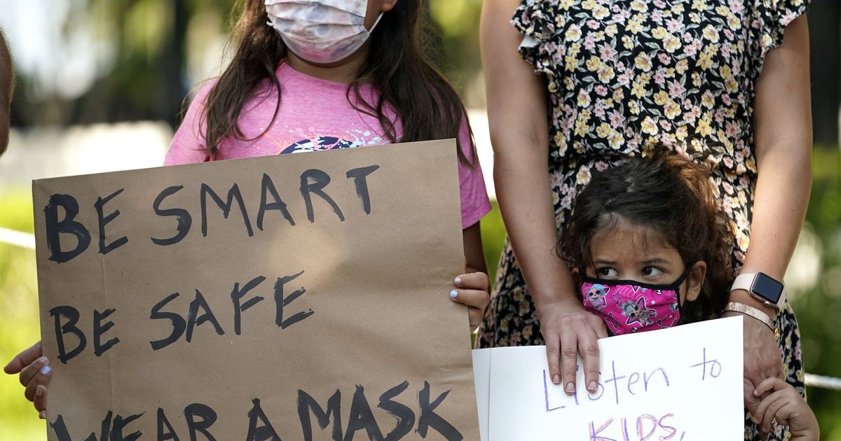 Texas parent rips mask off teacher’s face, school official warns ‘Do