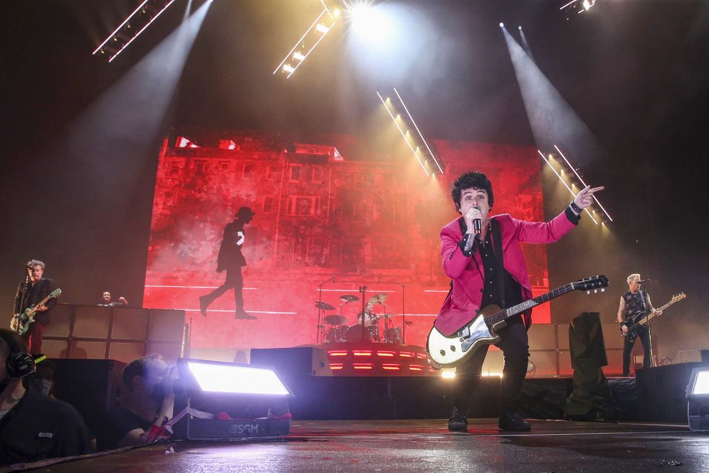 The Green Day-led Hella Mega Tour, seen here in Philadelphia, will mark Seattle’s largest concert since the pandemic began when it comes to T-Mobile Park on Sept. 6. Country star Garth Brooks recently canceled a Lumen Field show planned for earlier that same weekend, citing concerns about COVID-19. (Steven M. Falk / Philadelphia Inquirer)
