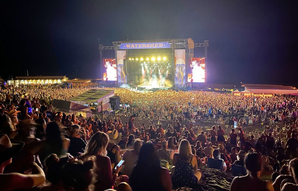 Some 25,000 people attended Watershed Music Festival July 30-Aug. 1, at the Gorge Amphitheatre. (Michael Rietmulder / The Seattle Times)