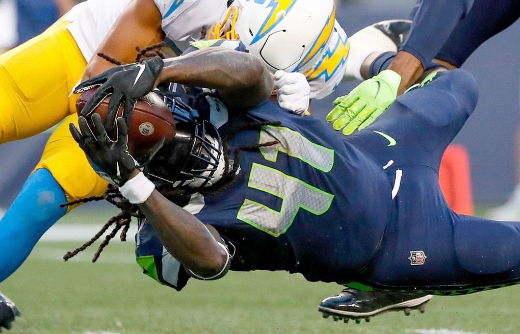 Seattle Seahawks linebacker Nick Bellore (44) in action during an