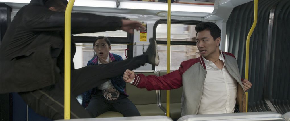 Awkwafina and Simu Liu play best buds in “Shang-Chi and the Legend of the Ten Rings.” (Marvel Studios)