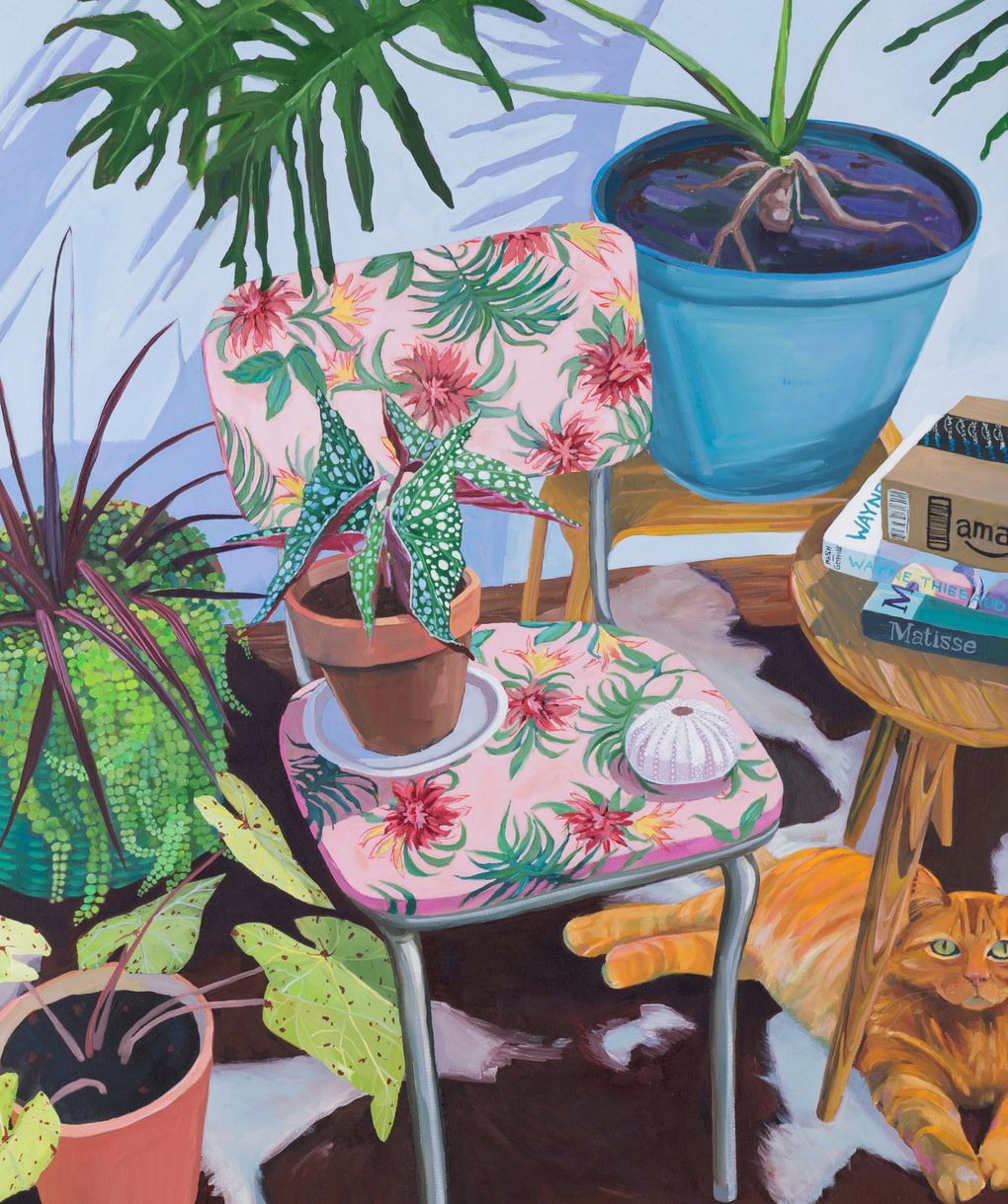 Still life painting takes on a new meaning amid the pandemic, as in Rachel Campbell’s “Precious Little Things.” (Courtesy of ZINC Contemporary)