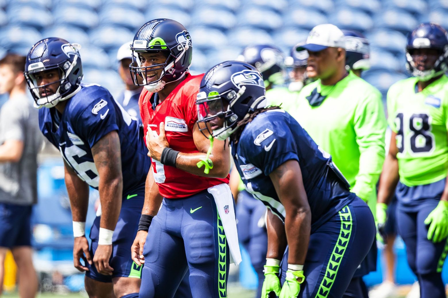 Russell Wilson voices support for Seattle Seahawks throwback uniforms