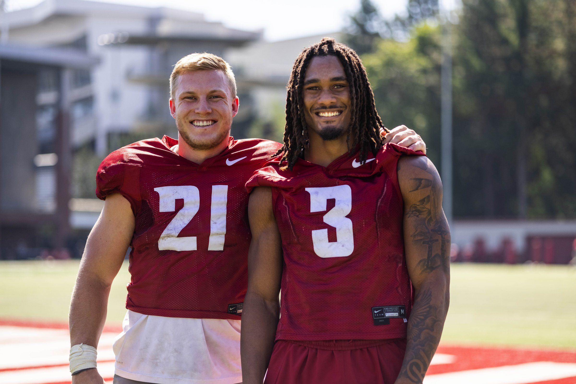 WSU's Max Borghi and Deon McIntosh are 