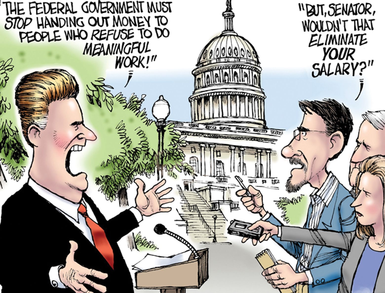 politics cartoon