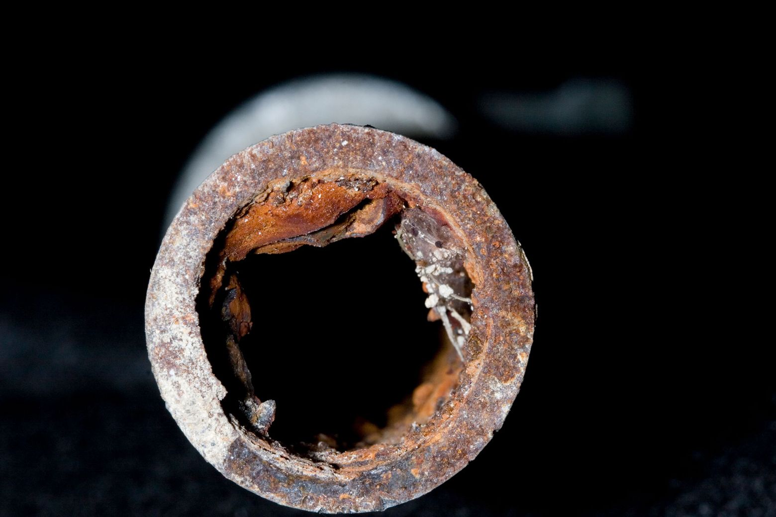 The inside of galvanized water pipe : r/Plumbing