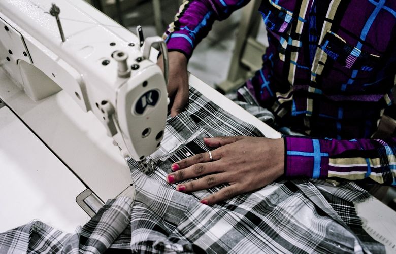 FILE — A garment factory in Dhaka, Bangladesh, Nov. 17, 2013. A new international agreement protecting workers there takes effect Sept. 1, 2021. (Tomas Munita/The New York Times)