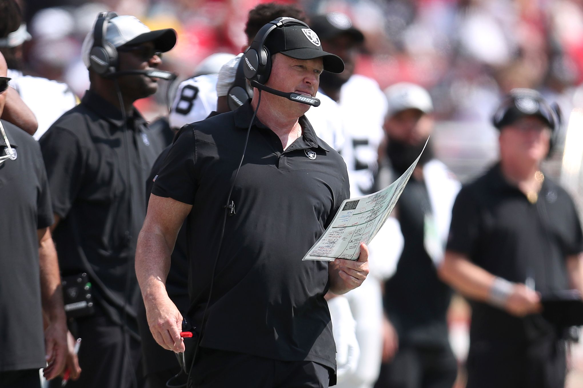 Jon Gruden hopes for 'another shot' in first public remarks since