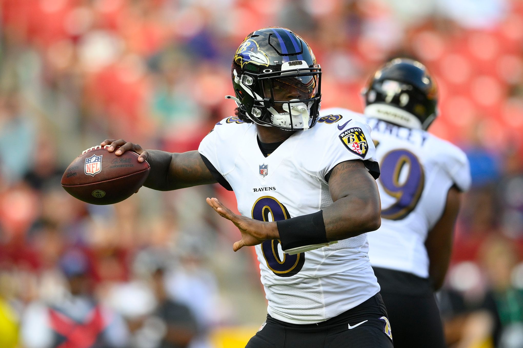 Lamar Jackson, former NFL MVP, of the Baltimore Ravens tests positive for  Covid-19