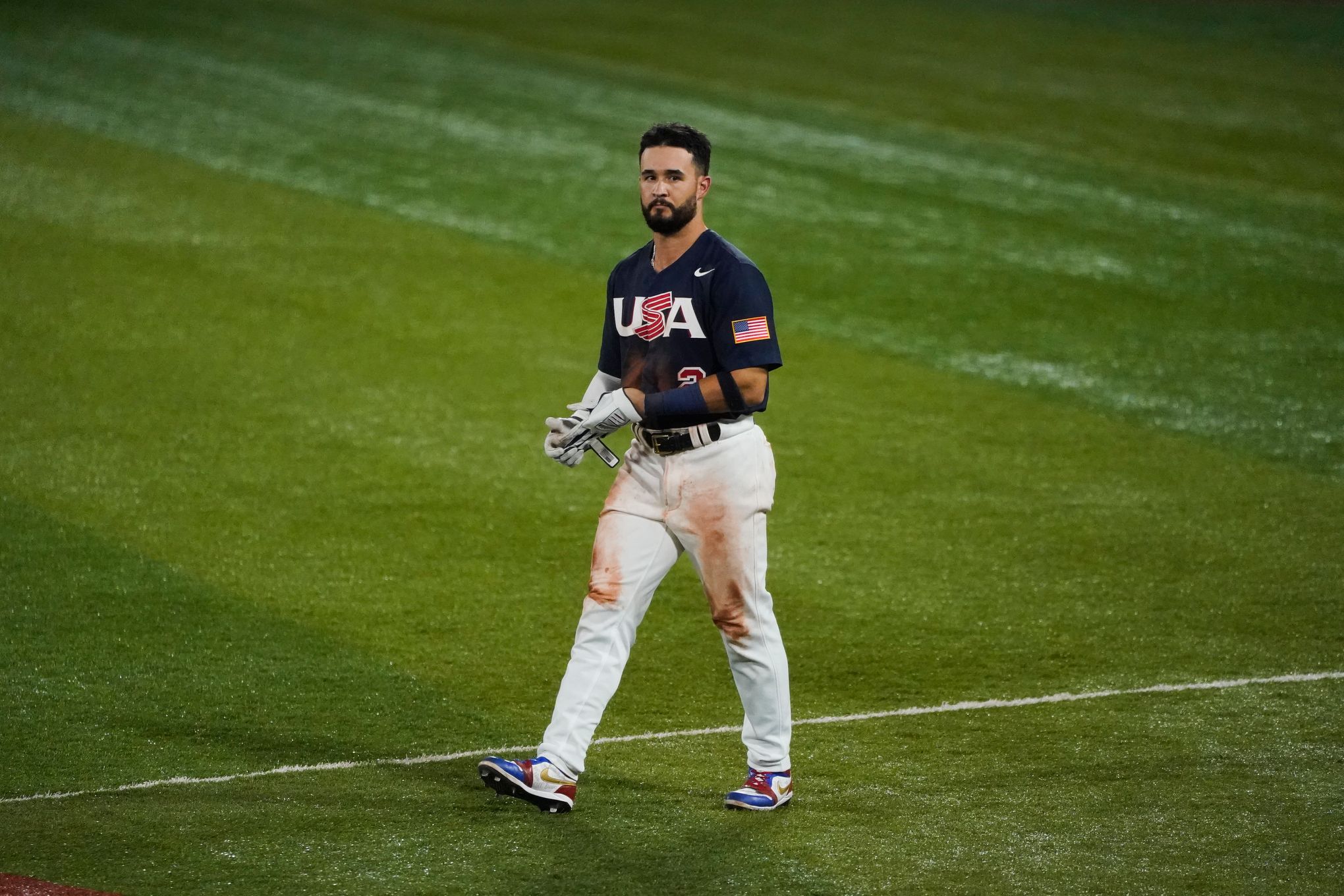 Team USA flag bearer Eddy Alvarez returns to the Olympics, this time in  baseball, looking for redemption