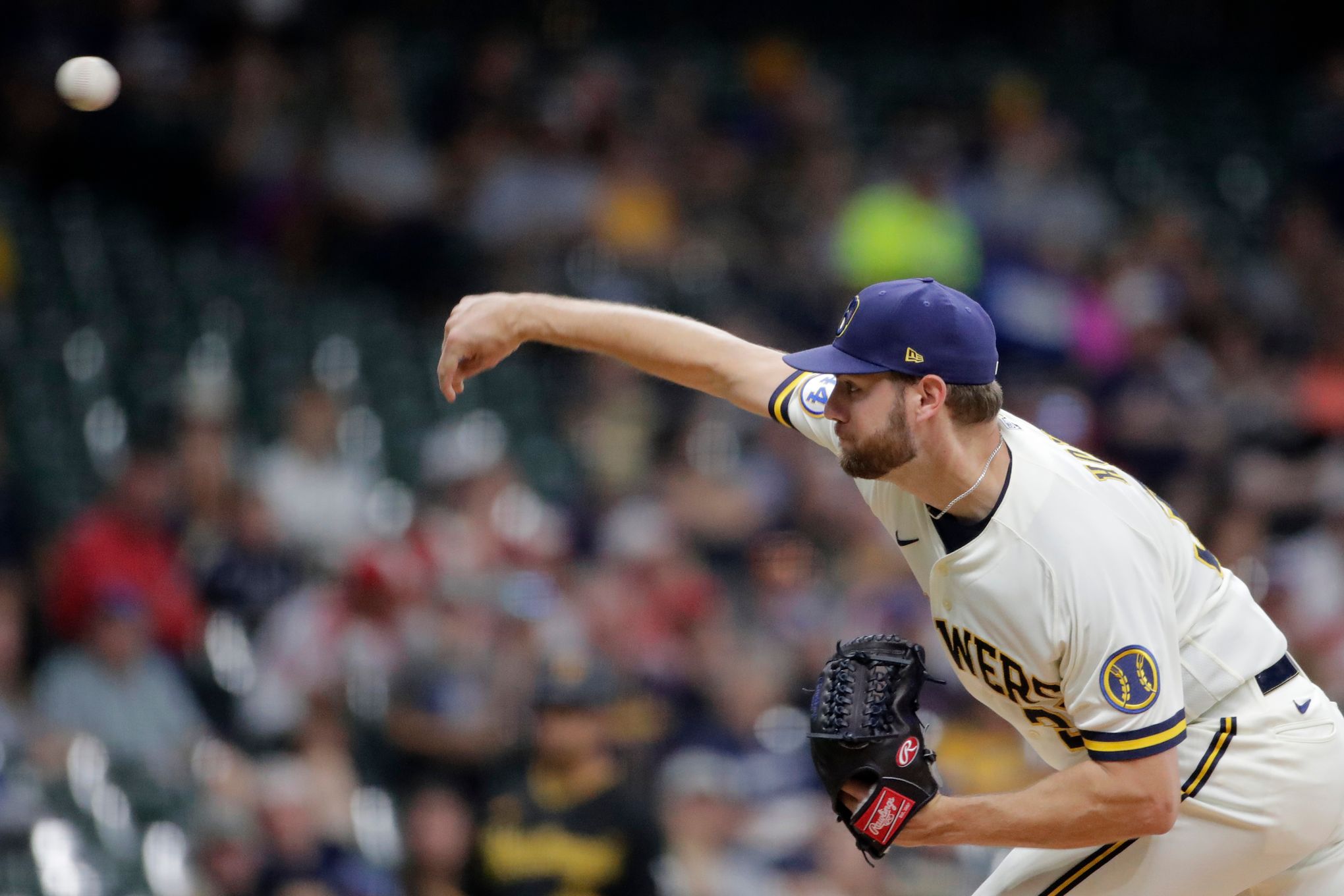 Held hitless into 7th by Houser, Pirates top Brewers in 10th