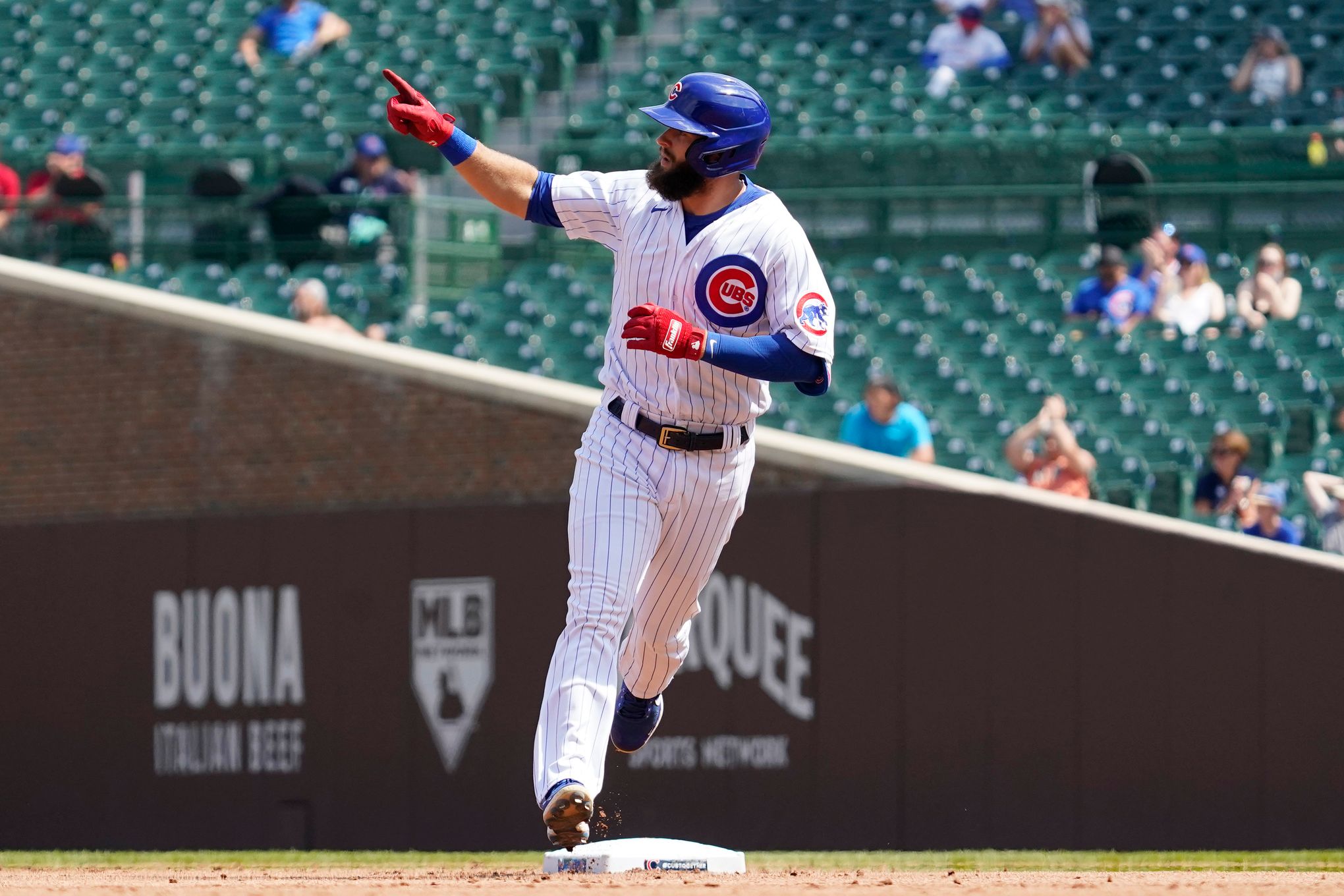 Cubs infielder David Bote - Los Angeles Times