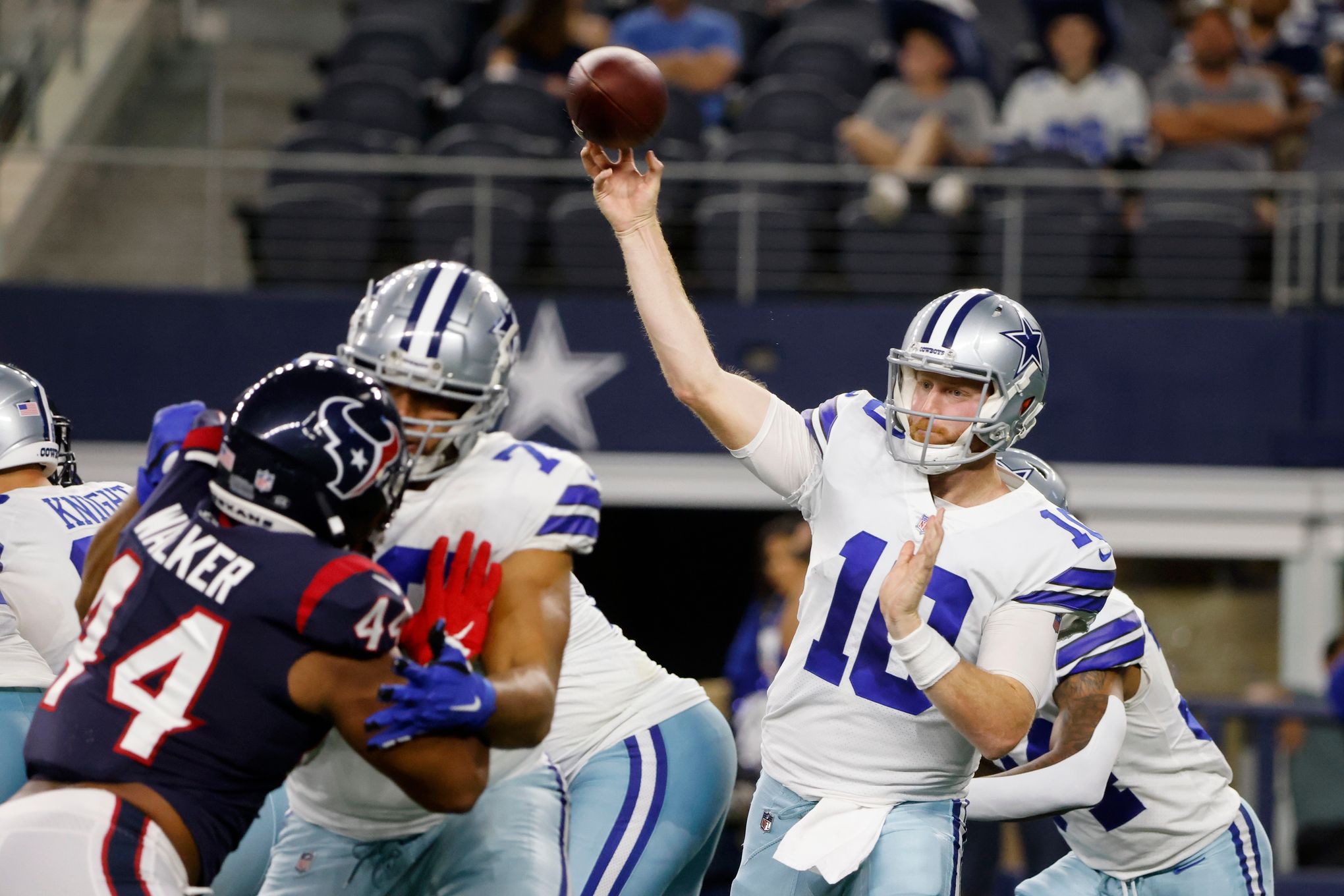 Photos: Dak Prescott connects with new QB Andy Dalton, and more on Day 2 of  Cowboys training camp