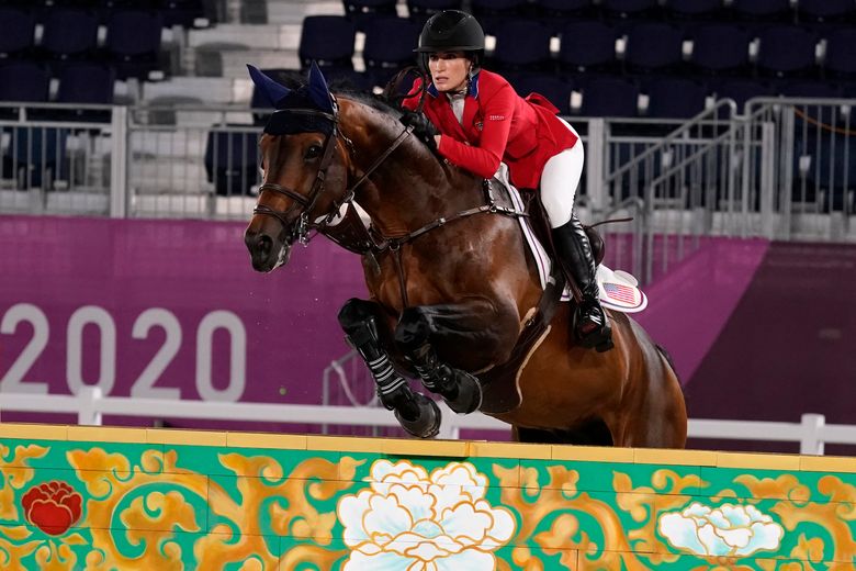 olympic horse jumping falls