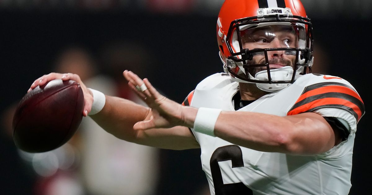 Mayfield throws touchdown pass, Browns beat Falcons 19-10