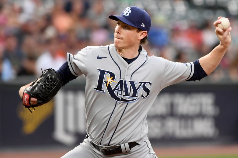 Tampa Bay Rays opening pitcher Louis Head delivers to the