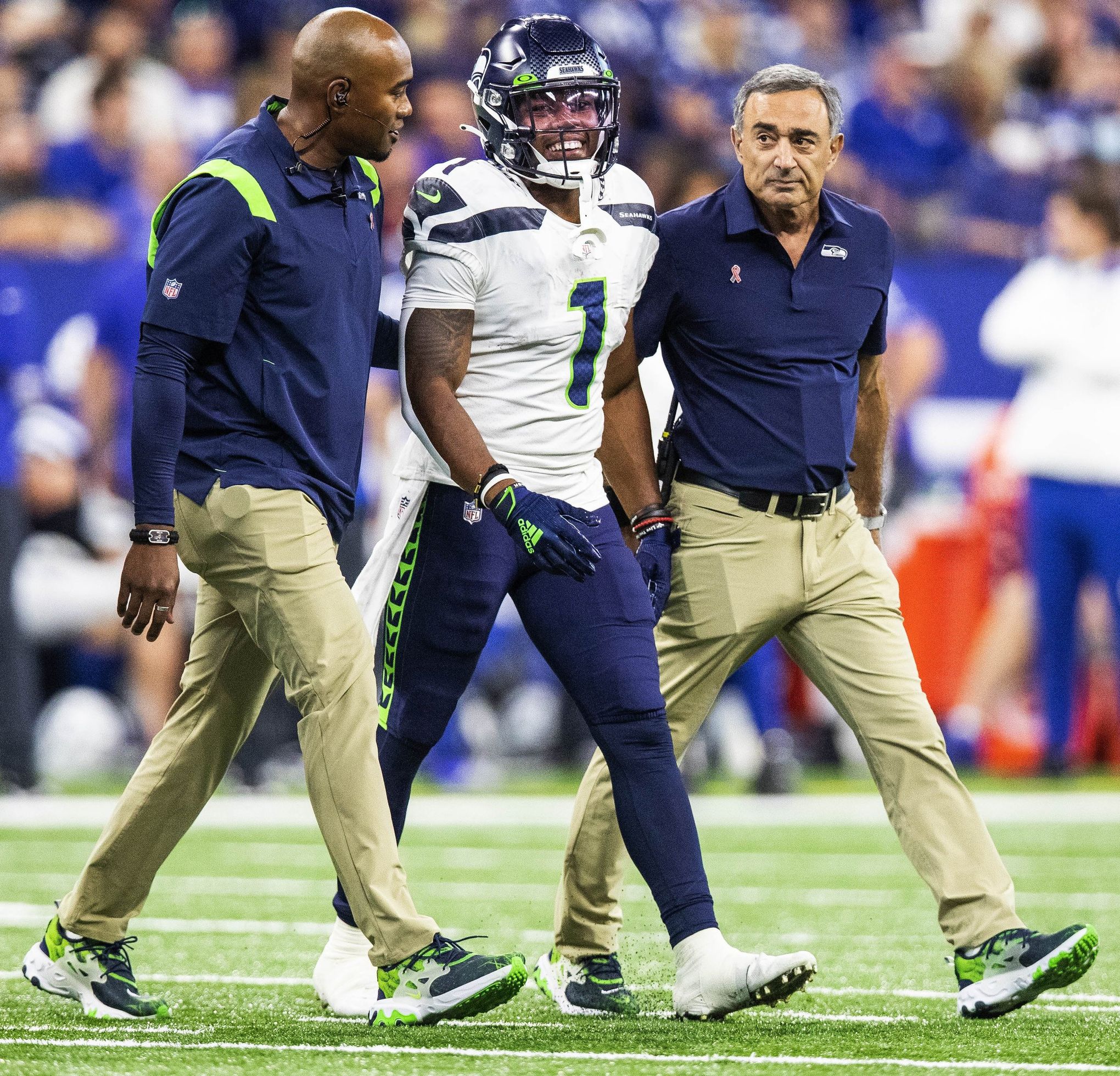 What we learned from Pete Carroll on Wednesday: Dee Eskridge misses  practice, Ethan Pocic to IR