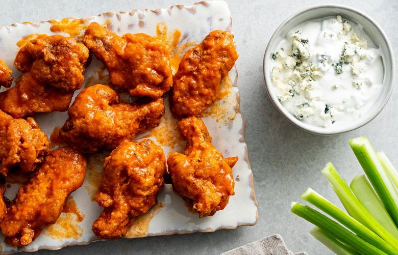 Buffalo Wings. (Scott Suchman for The Washington Post /Food styling by Lisa Cherkasky for The Washington Post)