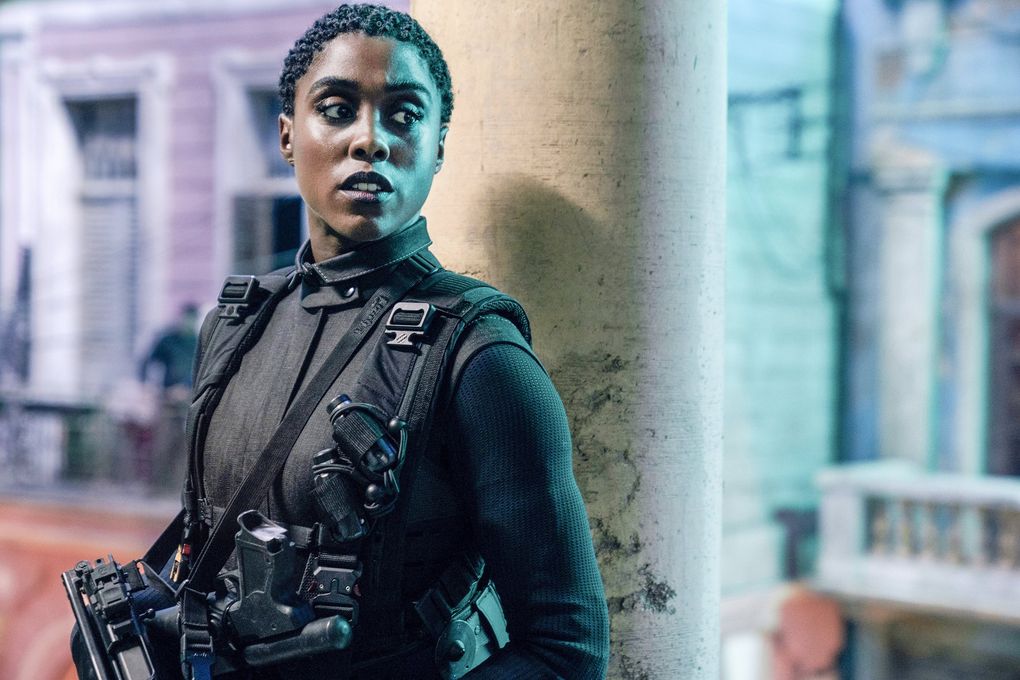 Lashana Lynch in “No Time to Die.” (Nicola Dove / Metro Goldwyn Mayer Pictures)