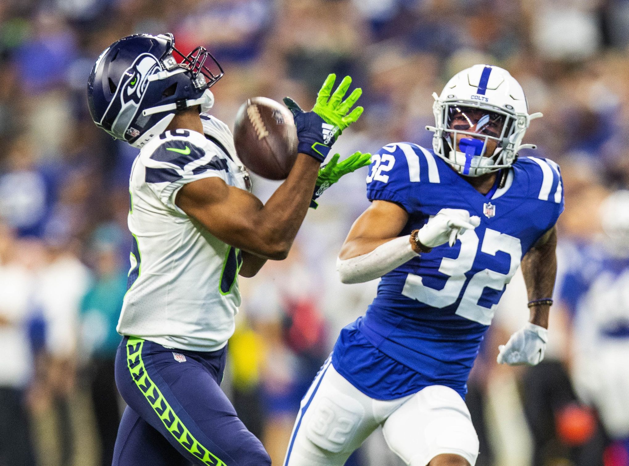 Before snagging game-sealing touchdown, Seahawks wide receiver DK Metcalf  kept his cool