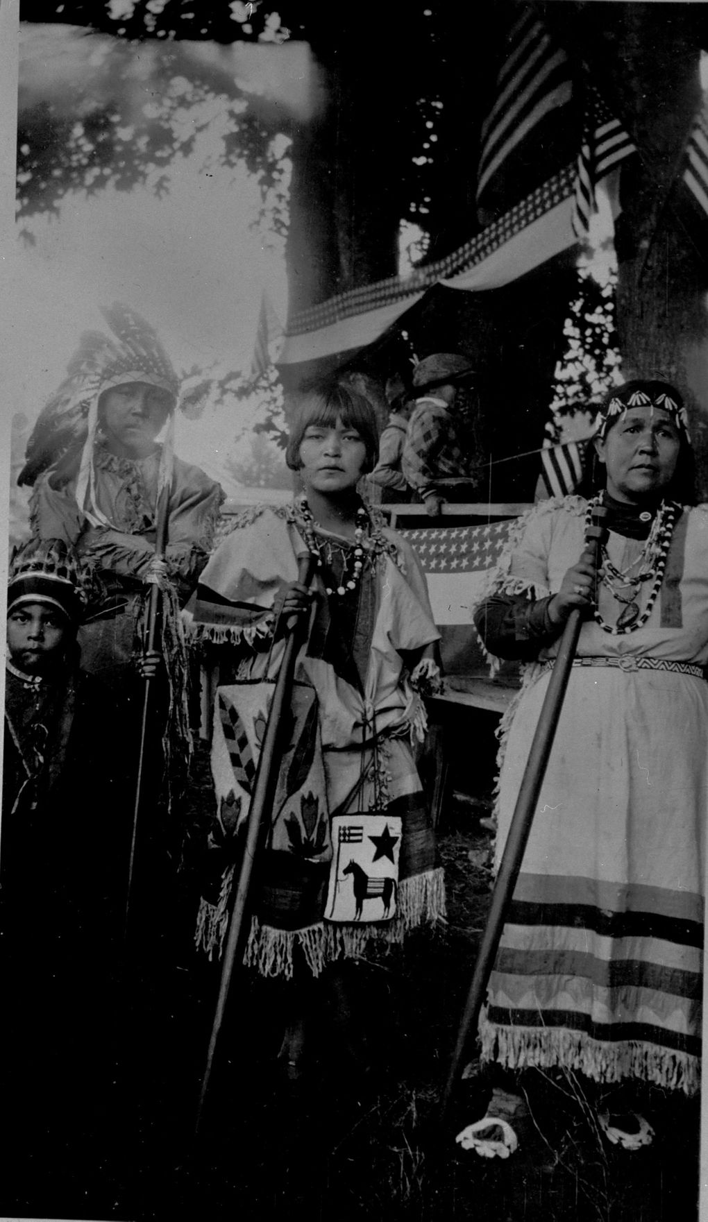 This 1920s photo of chef Seattle Days features Lucy Snyder Mulholland, center, and Amelia Sneatlum, right. (Suquamish Museum Archives)