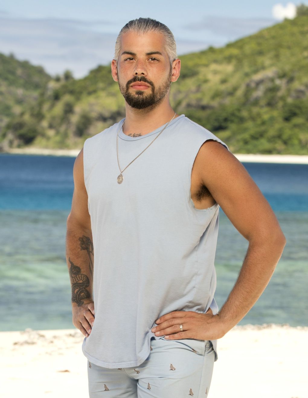 Ricard Foyé, of Sedro-Woolley, competes on the 41st season of CBS’ “Survivor,” starting Sept. 22. (Robert Voets / CBS Entertainment)
