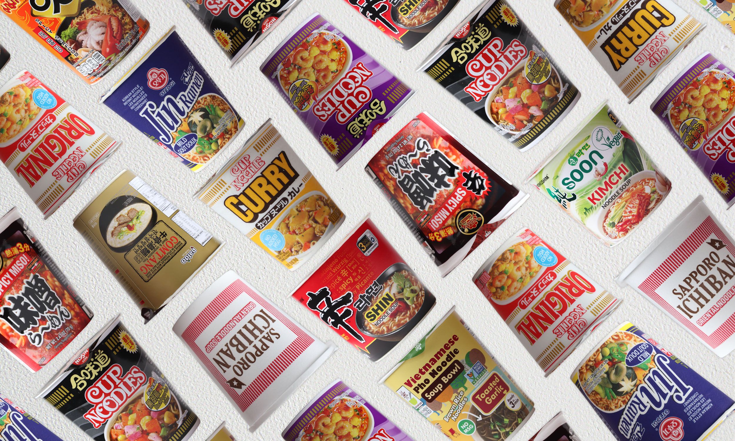 VINTAGE - 【90&#39;s】 hi-standard growing up cup noodle Cup Noodle Big Pouch Bag Zipper with Strap Japanese Book