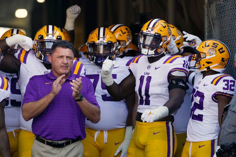 LSU's Ed Orgeron is AP college football coach of the year