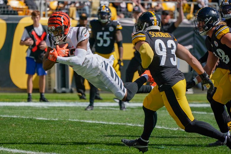 Burrow throws 3 TDs, Bengals drop listless Steelers 24-10