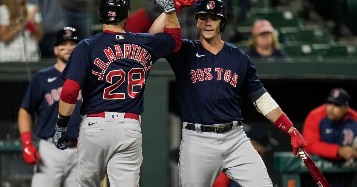 Boston Red Sox notebook: J.D. Martinez makes sliding catch, Hunter Renfroe  hits fourth homer this month, slugging .615 in May 