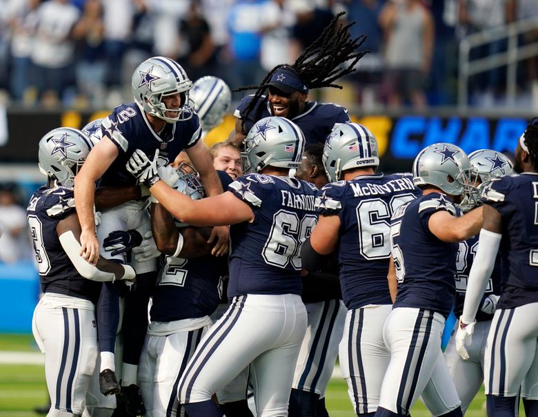 Zuerlein makes 56-yarder on last play, Cowboys beat Chargers