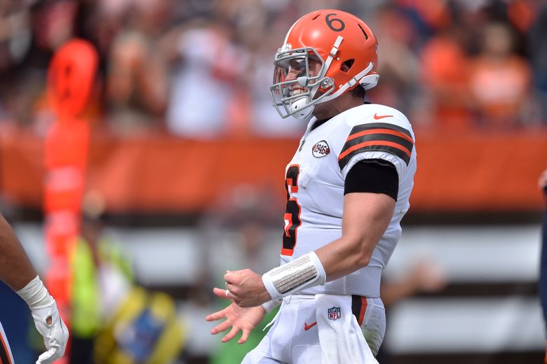 PRACTICE PHOTOS: First practice in new threads for QB Baker Mayfield