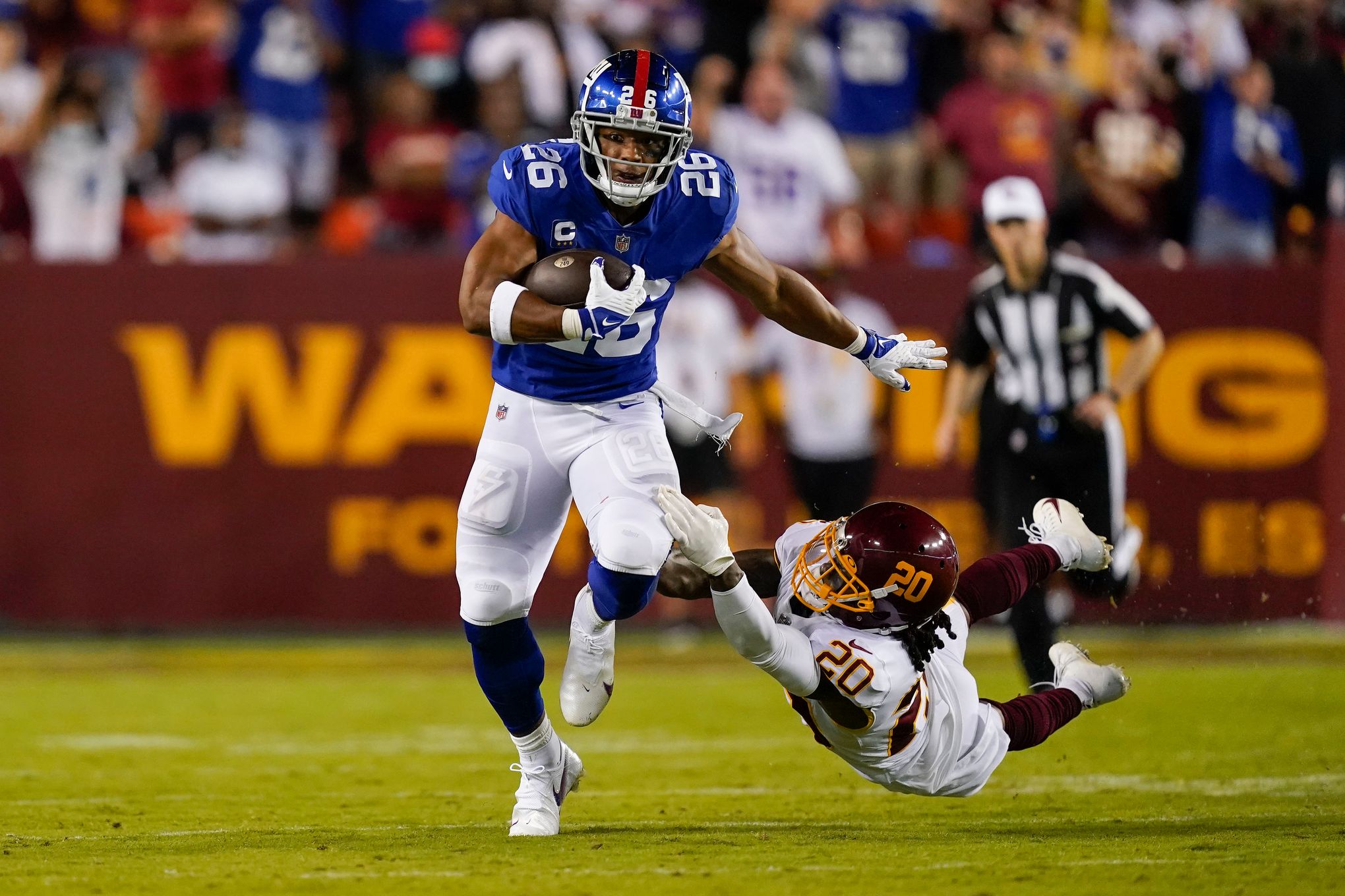 Washington Football Team Defeats New York Giants 30-29 on Thursday