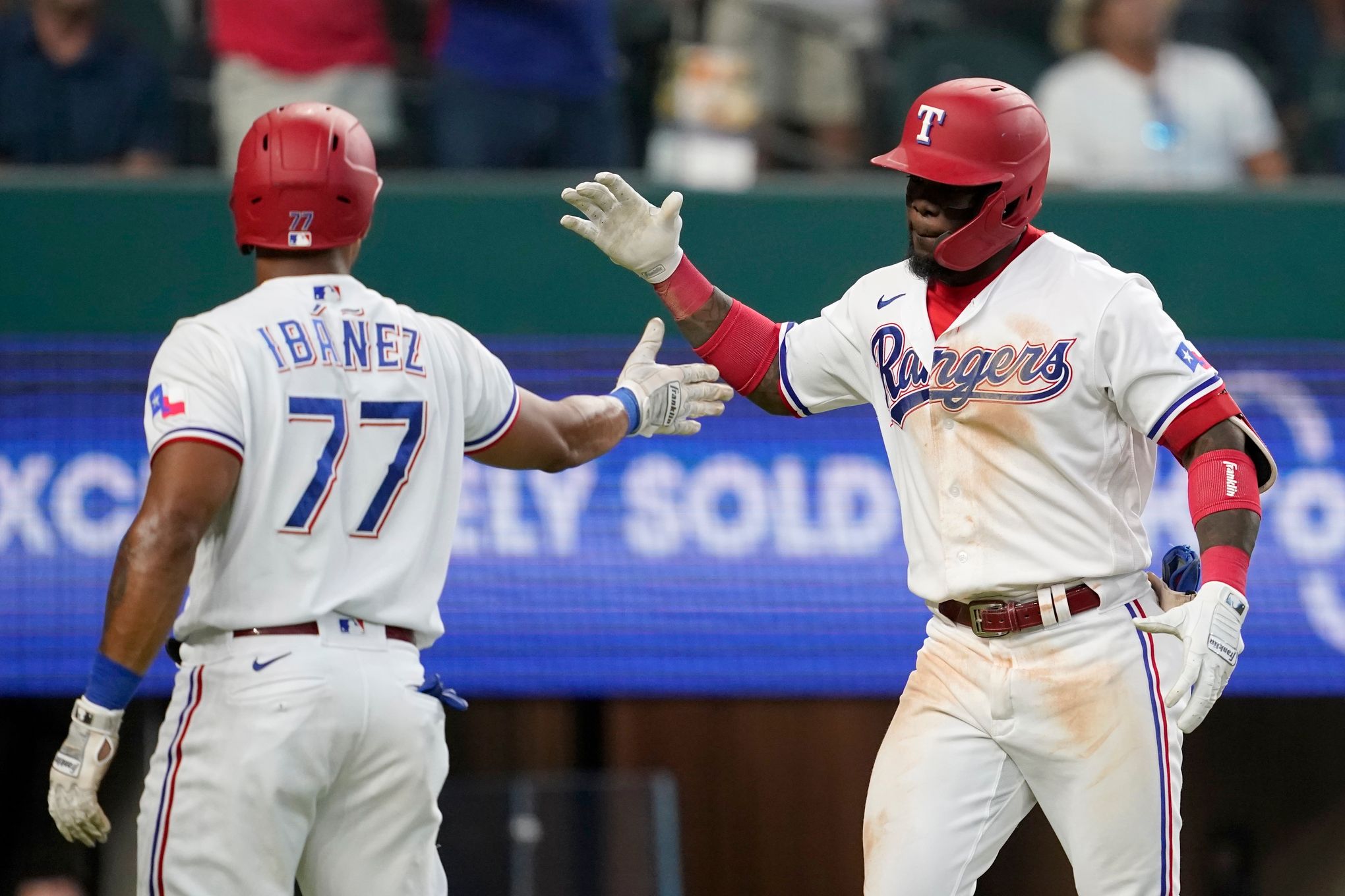 Garcia sets rookie HR record in 7-6 Rangers win over Angels