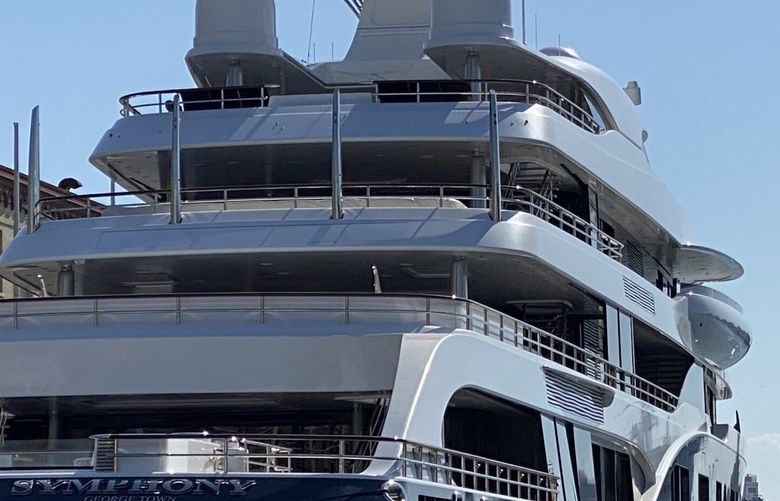 Frenchman Bernard Arnault, one of the world’s richest people, owned a British Virgin Islands company called Symphony Yachting Ltd, the documents show, which held his previous yacht. He reportedly now owns the six-floor, 300-foot luxury yacht Symphony. MUST CREDIT: Liguria Nautica