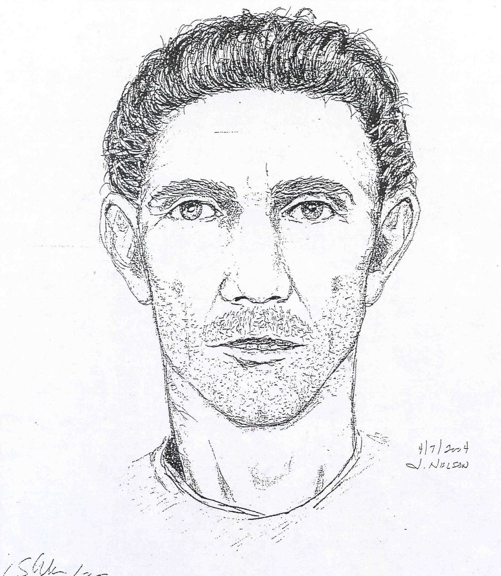 A sketch of a suspect in the Thomas Wales homicide, released by the Seattle FBI Office. (Courtesy of Seattle FBI Office / )