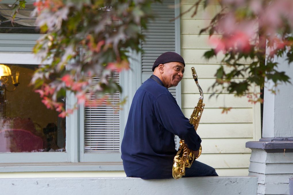 Gary Hammon performs on the porch of a home that’s part of Walk the Block 2019. (Courtesy of Inye Wokoma)