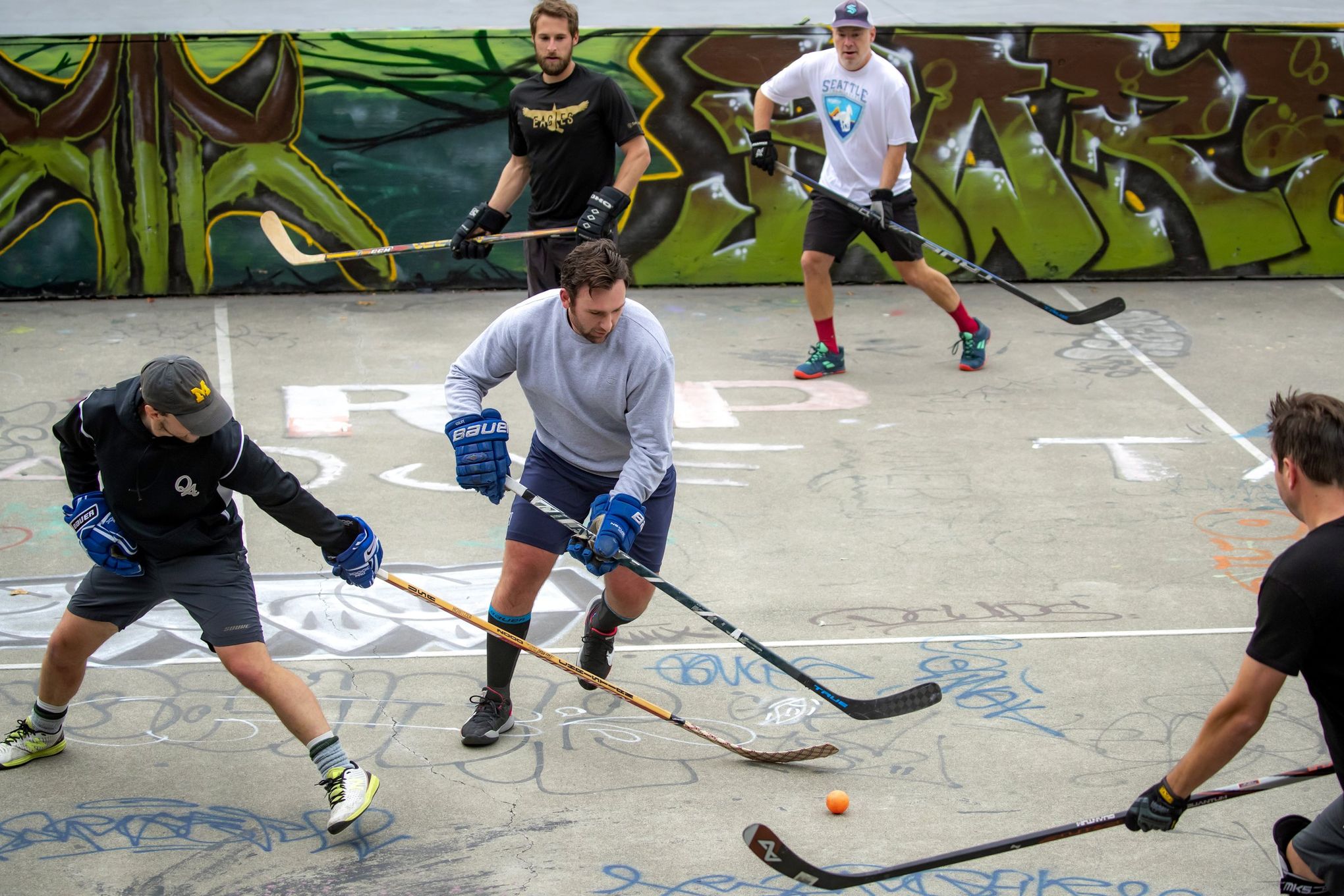 NHL® Youth Street Hockey Goalie/Player Stick Set