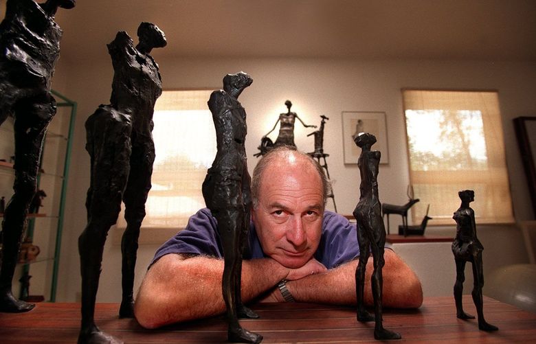 Sculptor and artist Phil Levine has established a name for himself with 19 public art sculptures and another 20 private pieces. : PRIVATE FACE OF PUBLIC ART : HIS OBJECTS OF ART ARE LABORS OF LOVE FOR PHILLIP LEVINE : PHILLIP LEVINE’S SCULPTURES CONTRIBUTED SO SIGNIFICANTLY TO THE STATE’S CULTURAL LIFE THAT GOV. LOCKE HONORED HIM WITH THE 1997 GOVERNOR’S ARTS AWARD. ( 1 OF 2 )