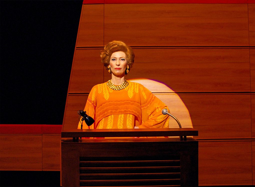 Tilda Swinton in “The French Dispatch.” (Courtesy of Searchlight Pictures)