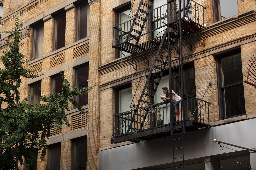 The national median rent has increased 16.4% since January, Apartment List said in its September rental report, with monthly growth slowing slightly from its July peak. Shown is an apartment building in New York in July. (Karsten Moran / The New York Times)