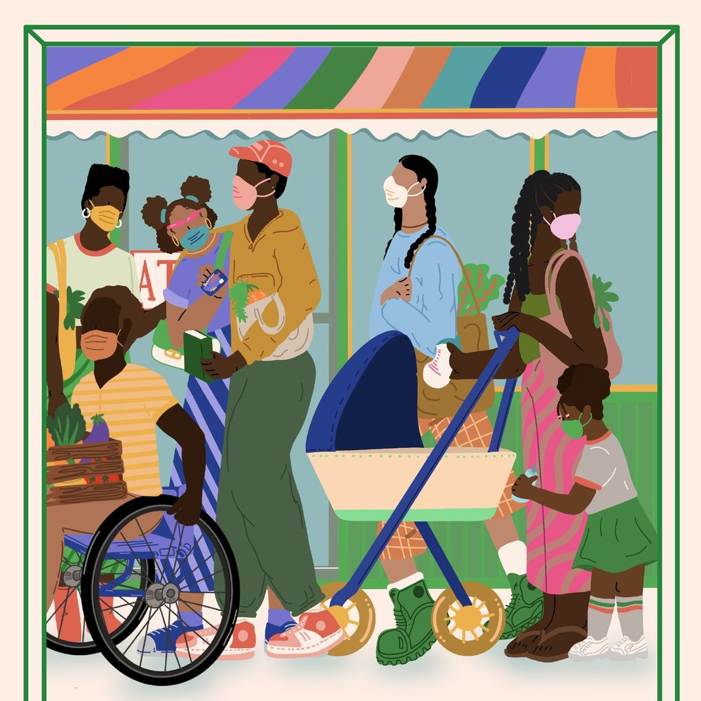 This event art is by Kisira Hill, a cultural and biological anthropologist, graphic designer and content creator who uses her creativity to illustrate intersectionality. Her graphics bring people and communities pushed to the margins right to the center. (Courtesy of Kisira Hill)